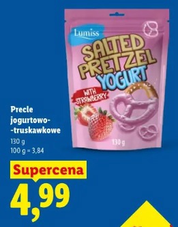 Lumiss Salted Pretzel Yogurt with strawberry