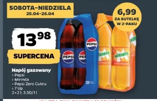 Napój gazowany Pepsi Mirinda Pepsi Zero Cukru 7 Up
