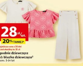 Spodnie dziewczęce lub bluzka dziewczęca