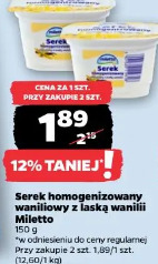 Serek homogenizowany waniliowy z laską wanilii Miletto