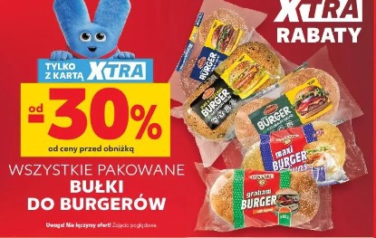 Wszystkie pakowane bułki do burgerów