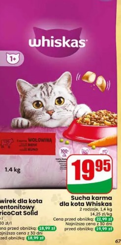 Sucha karma dla kota Whiskas