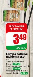 Lampa solarna kwiatek 1 LED