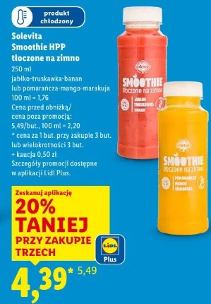 Solevita Smoothie HPP tłoczone na zimno