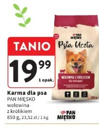 Pan Mięsko Psia Uczta karma dla psa wołowina z królikiem