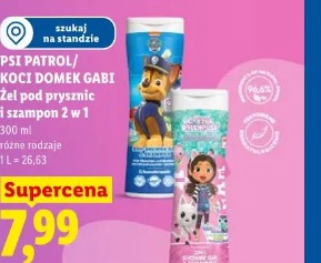 Psi Patrol/Koci Domek Gabi żel pod prysznic i szampon 2 w 1