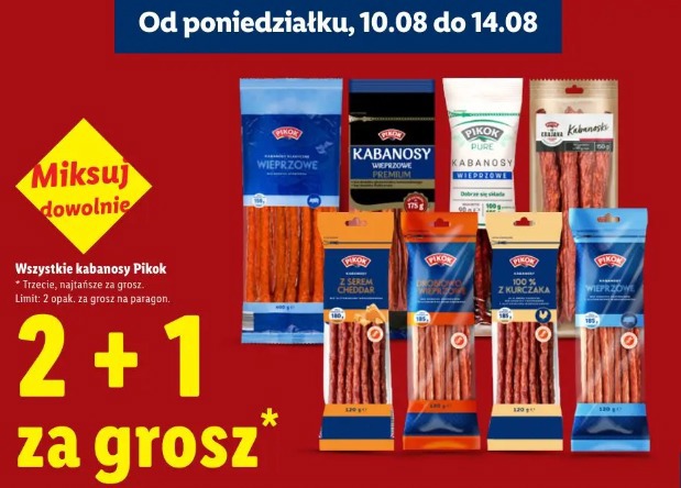 Wszystkie kabanosy Pikok