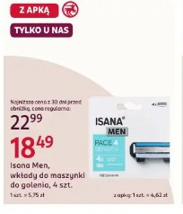 Isana Men, wkłady do maszynki do golenia, 4 szt.