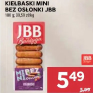Kiełbaski mini bez osłonki JBB