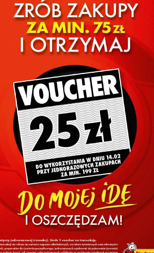 Voucher 25 zł przy zakupach za min. 75 zł