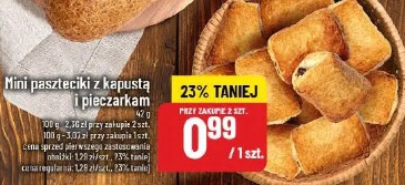 Mini paszteciki z kapustą i pieczarkami