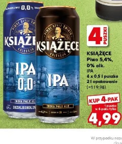 Piwo 0,0% alk. IPA Książęce