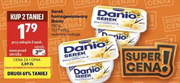 Serek homogenizowany Danio