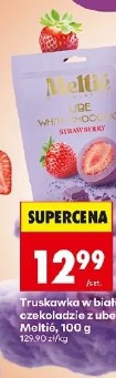 Truskawka w białej czekoladzie z ube Meltie, 100 g