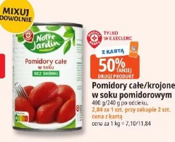 Pomidory całe/krojone w soku pomidorowym Notre Jardin