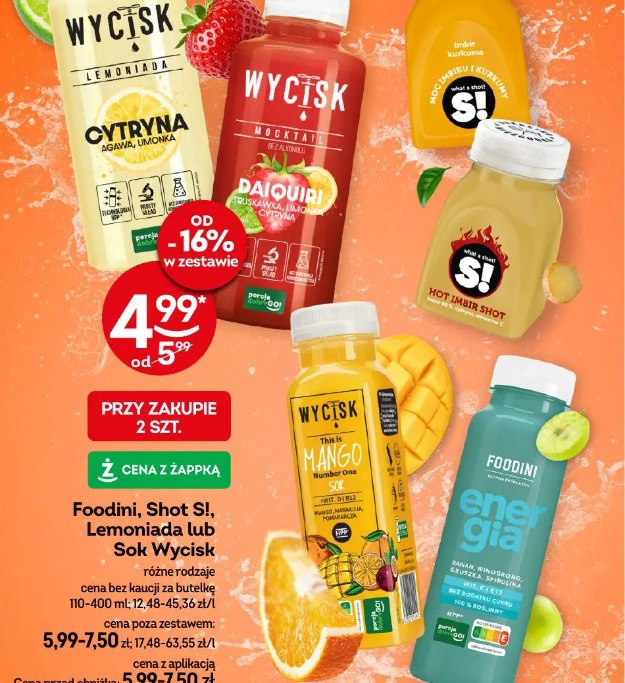 Foodini, Shot S!, Lemoniada lub Sok Wycisk