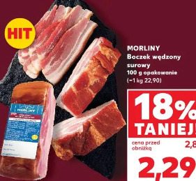 Morliny Boczek wędzony surowy