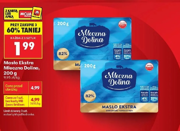 Masło Ekstra Mleczna Dolina