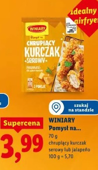 Winiary Pomysł na chrupiący kurczak serowy lub jalapeño