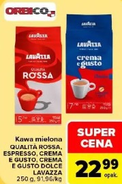 Kawa mielona QUALITÀ ROSSA, ESPRESSO, CREMA E GUSTO, CREMA E GUSTO DOLCE LAVAZZA