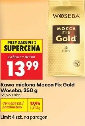 Kawa mielona Mocca Fix Gold Woseba