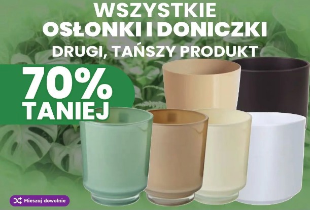 Wszystkie osłonki i doniczki