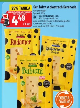 Ser żółty w plastrach Serenada