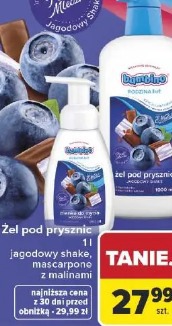 Bambino żel pod prysznic jagodowy shake, mascarpone z malinami