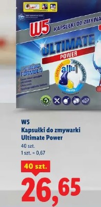 W5 Kapsułki do zmywarki Ultimate Power