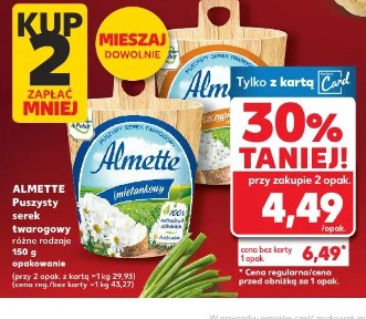 Almette puszysty serek twarogowy