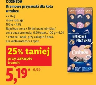Coshida Kremowe przysmaki dla kota w tubce