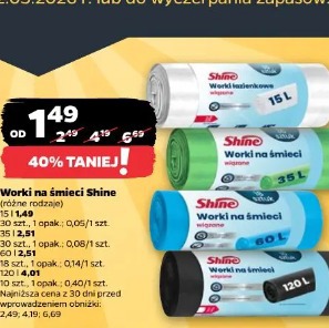 Worki na śmieci Shine