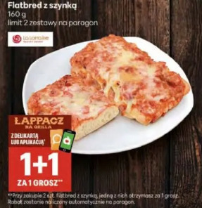 Flatbred z szynką