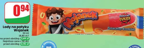 Lody na patyku Wojanek