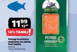 Pstrąg łososiowy wędzony na zimno Port Netto