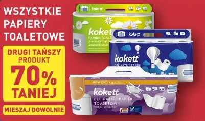 Wszystkie papiery toaletowe drugi 70% taniej