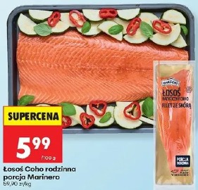 Łosoś Coho rodzinna porcja Marinero