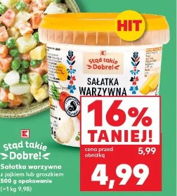 Sałatka warzywna z jajkiem lub groszkiem Stąd takie dobre!