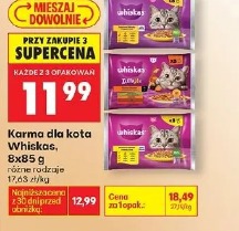 Karma dla kota Whiskas, 8x85 g
