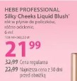 Hebe Professional Silky Cheeks Liquid Blush róż do policzków