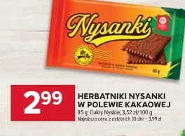 Herbatniki Nysanki w polewie kakaowej Cukry Nyskie