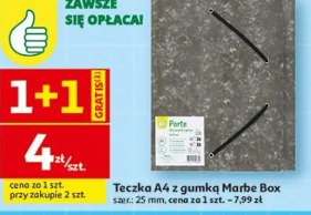 Teczka A4 z gumką Marbe Box Porte