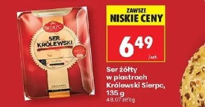 Ser żółty w plastrach Królewski Sierpc