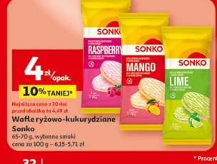 Wafle ryżowo-kukurydziane Sonko