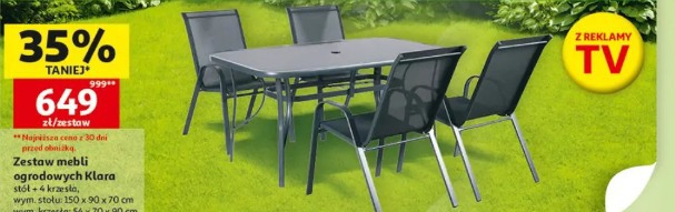 Zestaw mebli ogrodowych Klara