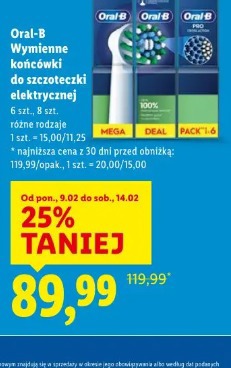 Oral-B Wymienne końcówki do szczoteczki elektrycznej