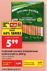 Kiełbaski cienkie śniadaniowe Dolina Dobra