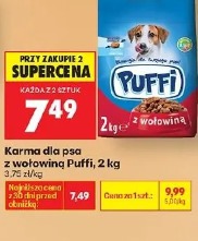 Karma dla psa z wołowiną Puffi