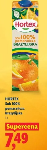 Hortex Sok 100% pomarańcza brazylijska