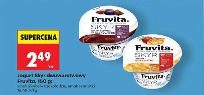 Jogurt Skyr dwuwarstwowy Fruvita